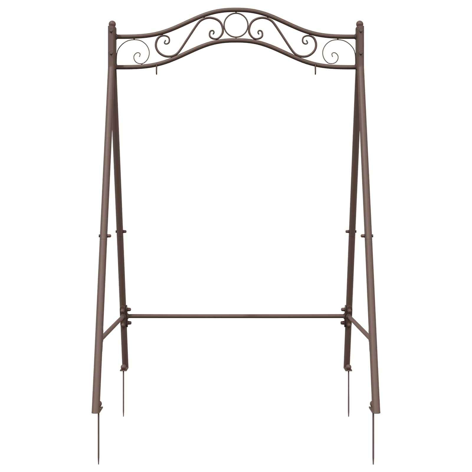 vidaXL Stelaż Huśtawki Antyk Brązowy 113 x 121,5 x 168 cm Stal