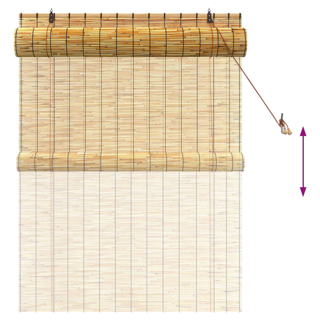 vidaXL Roleta naturalny 120 x 160 cm Trzcina