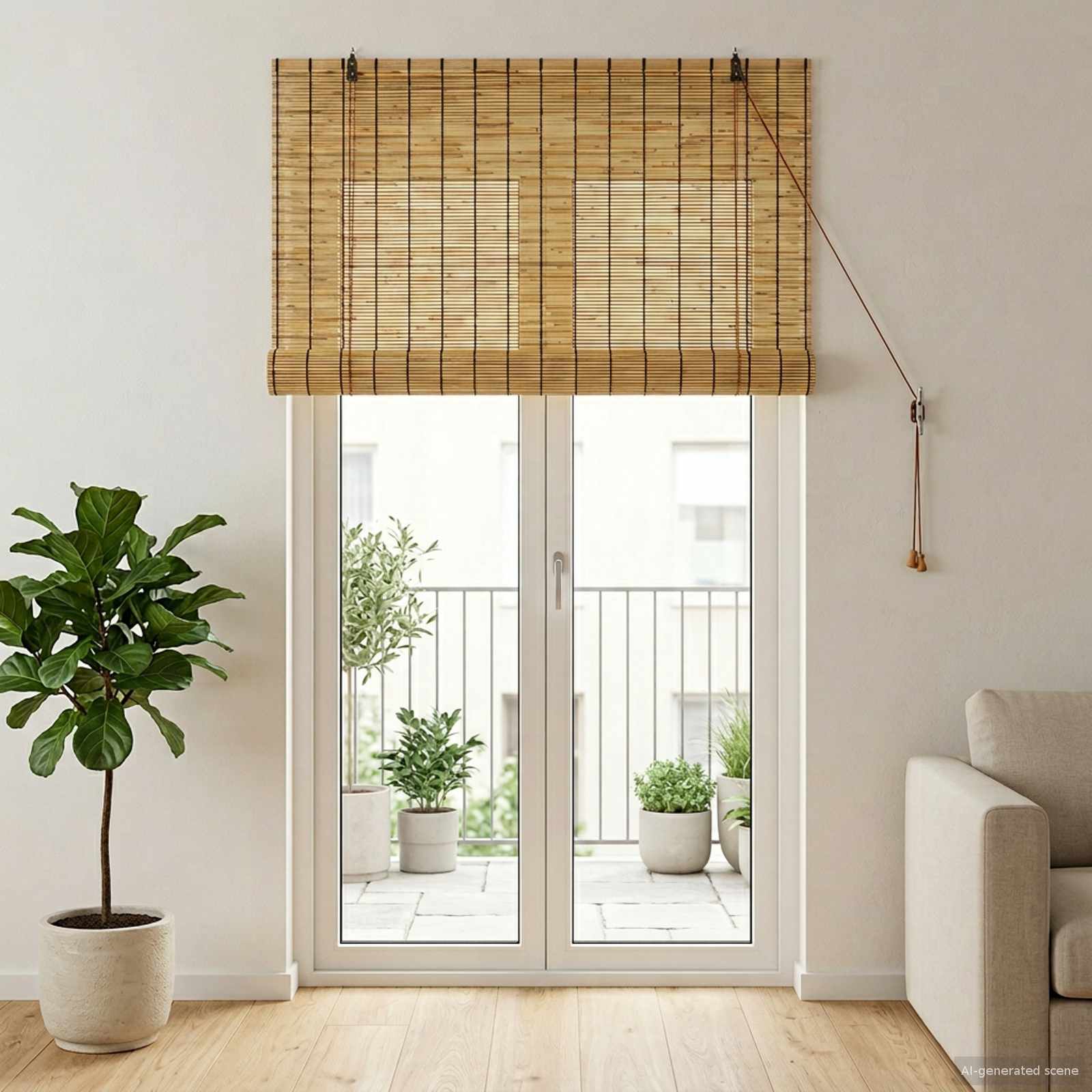 vidaXL Roleta naturalny 120 x 220 cm Trzcina