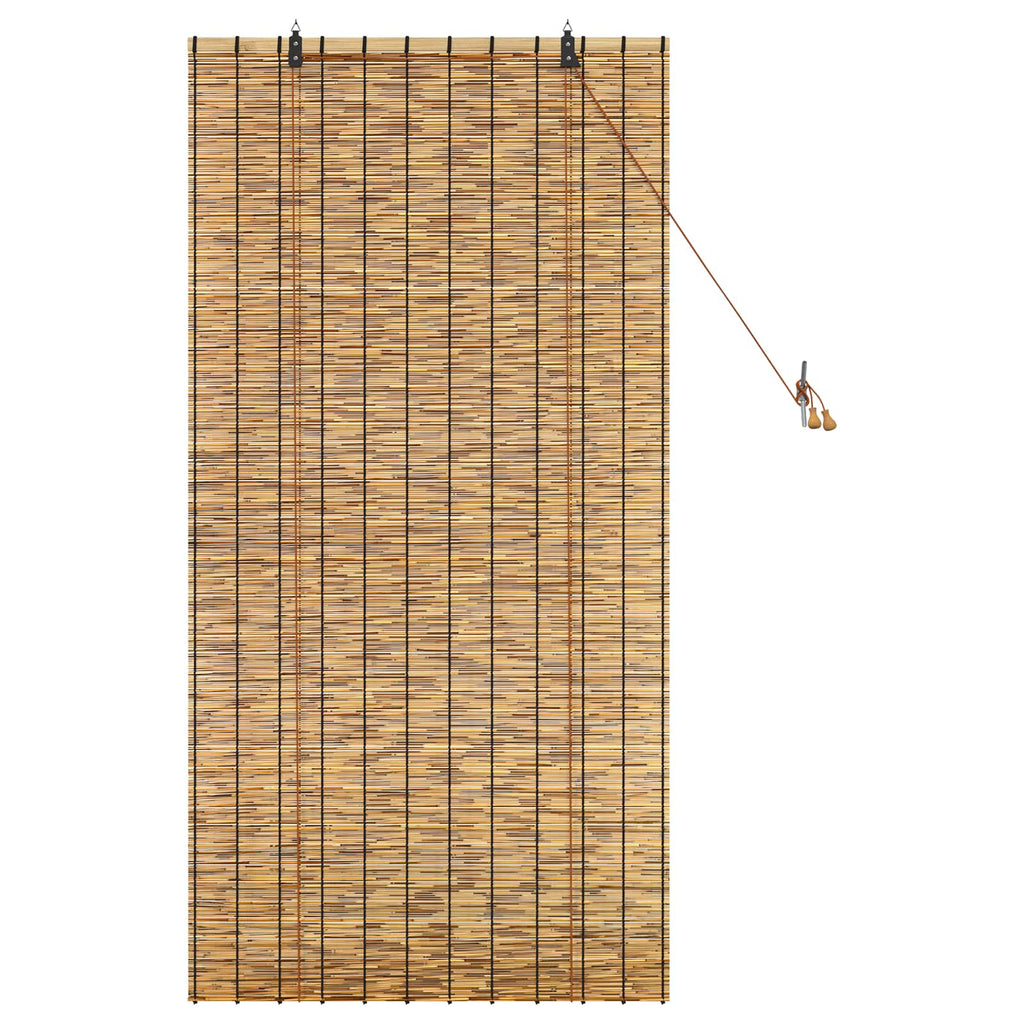 vidaXL Roleta brązowy 80 x 160 cm Trzcina
