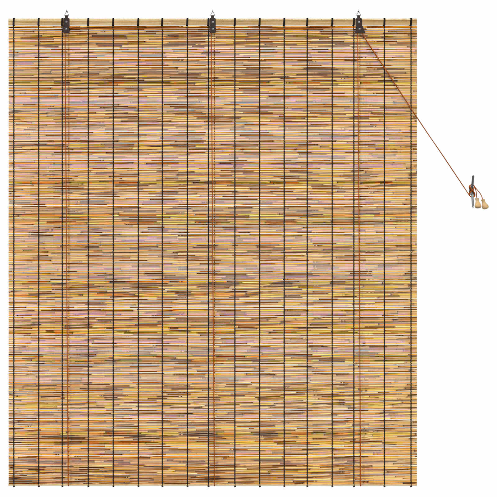 vidaXL Roleta brązowy 140 x 160 cm Trzcina