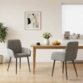 vidaXL Krzesła jadalne 2 pcs Welur jasnoszary 57 x 50 x 85 cm