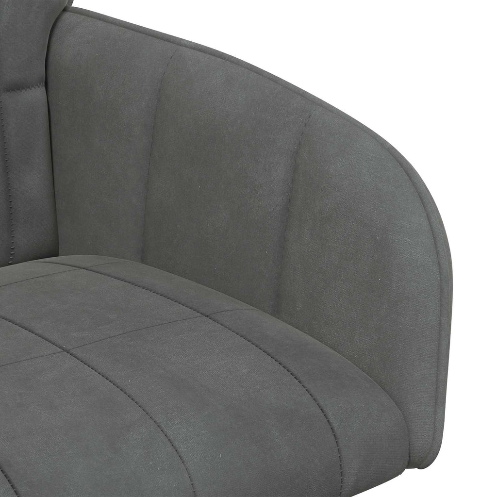 vidaXL Krzesła jadalne 2 pcs Welur ciemnoszary 57 x 50 x 85 cm