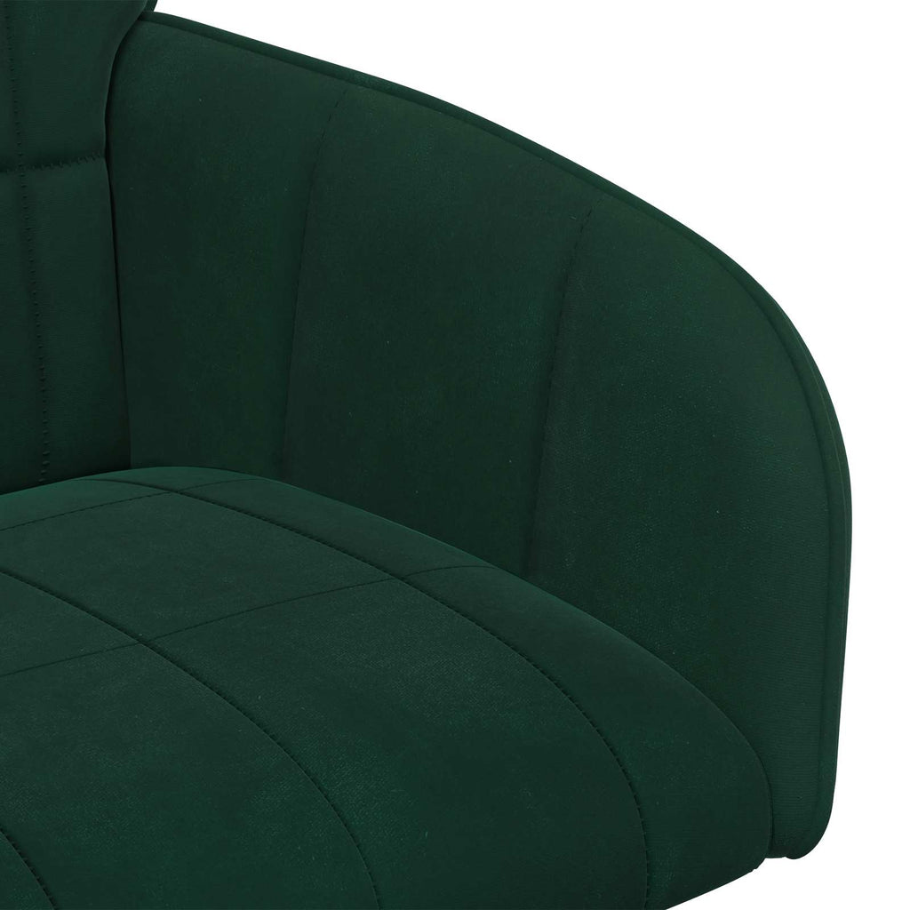 vidaXL Krzesła jadalne 2 pcs Welur Ciemnozielony 57 x 50 x 85 cm