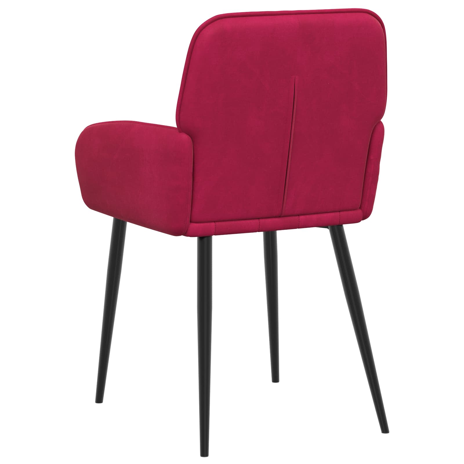 vidaXL Krzesła jadalne 2 pcs Welur Czerwone wino 57 x 50 x 85 cm