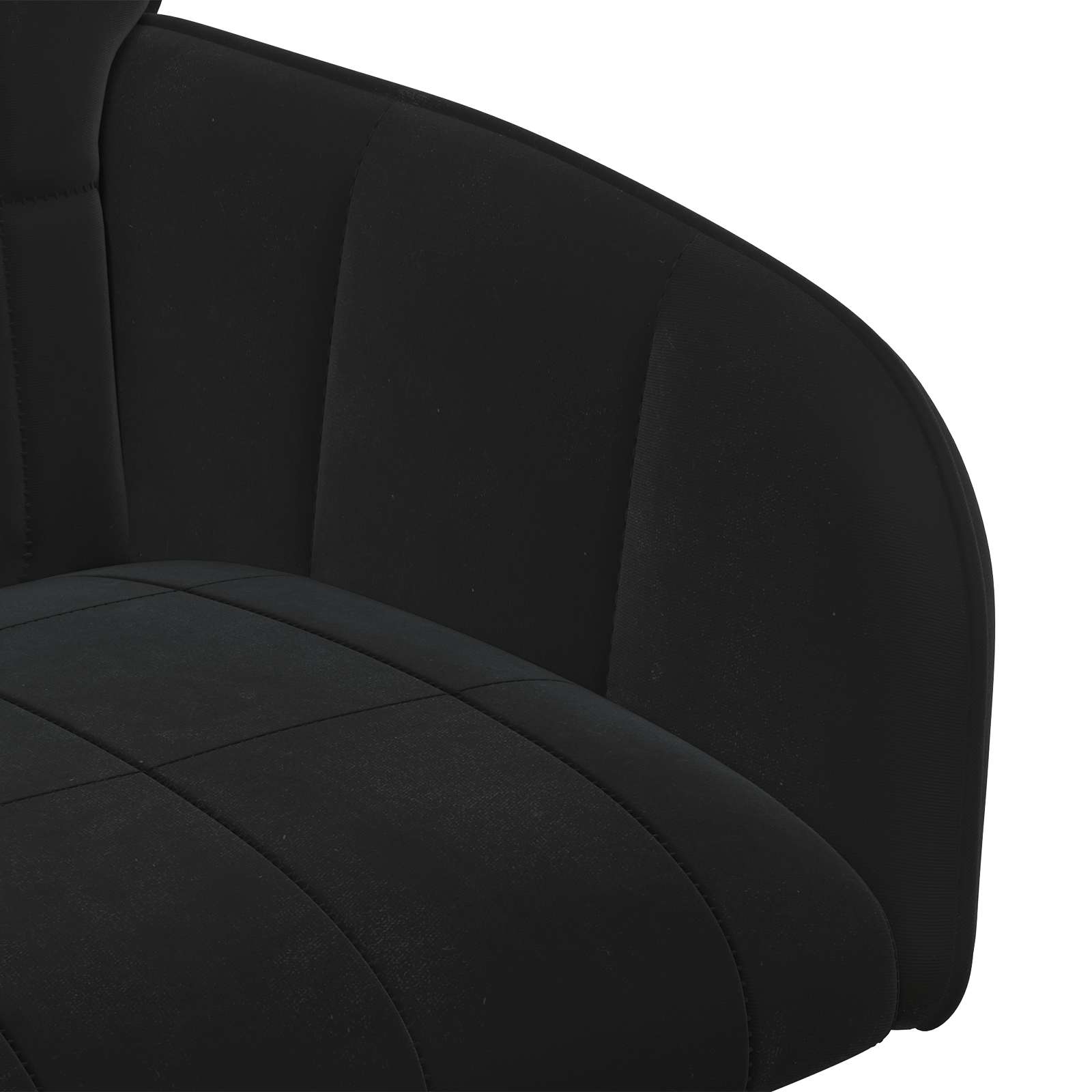 vidaXL Krzesła jadalne 2 pcs Welur Czarny 57 x 50 x 85 cm