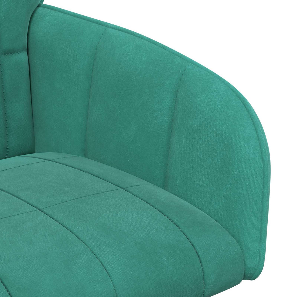 vidaXL Krzesła jadalne 2 pcs Welur Turkusowy 57 x 50 x 85 cm