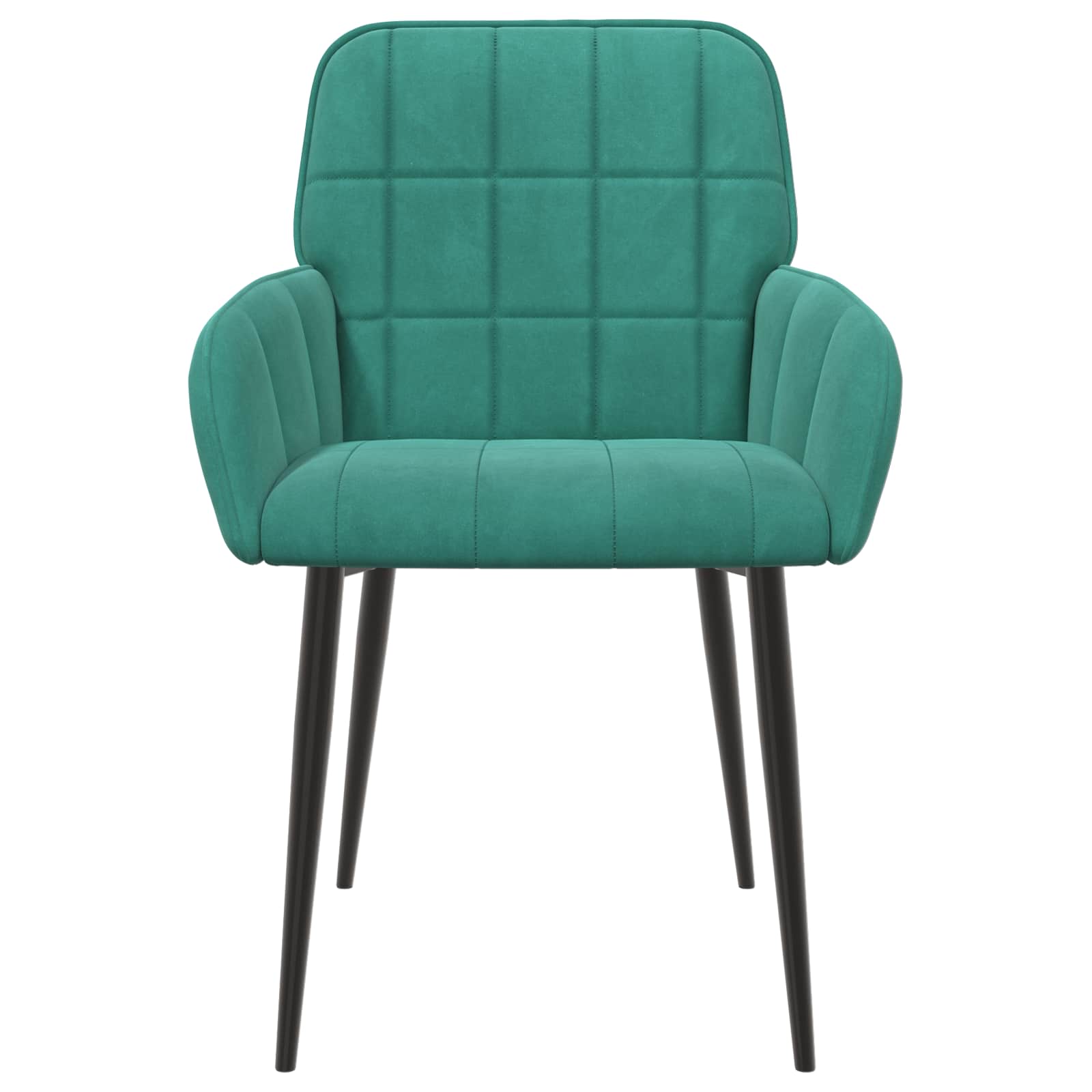 vidaXL Krzesła jadalne 2 pcs Welur Turkusowy 57 x 50 x 85 cm