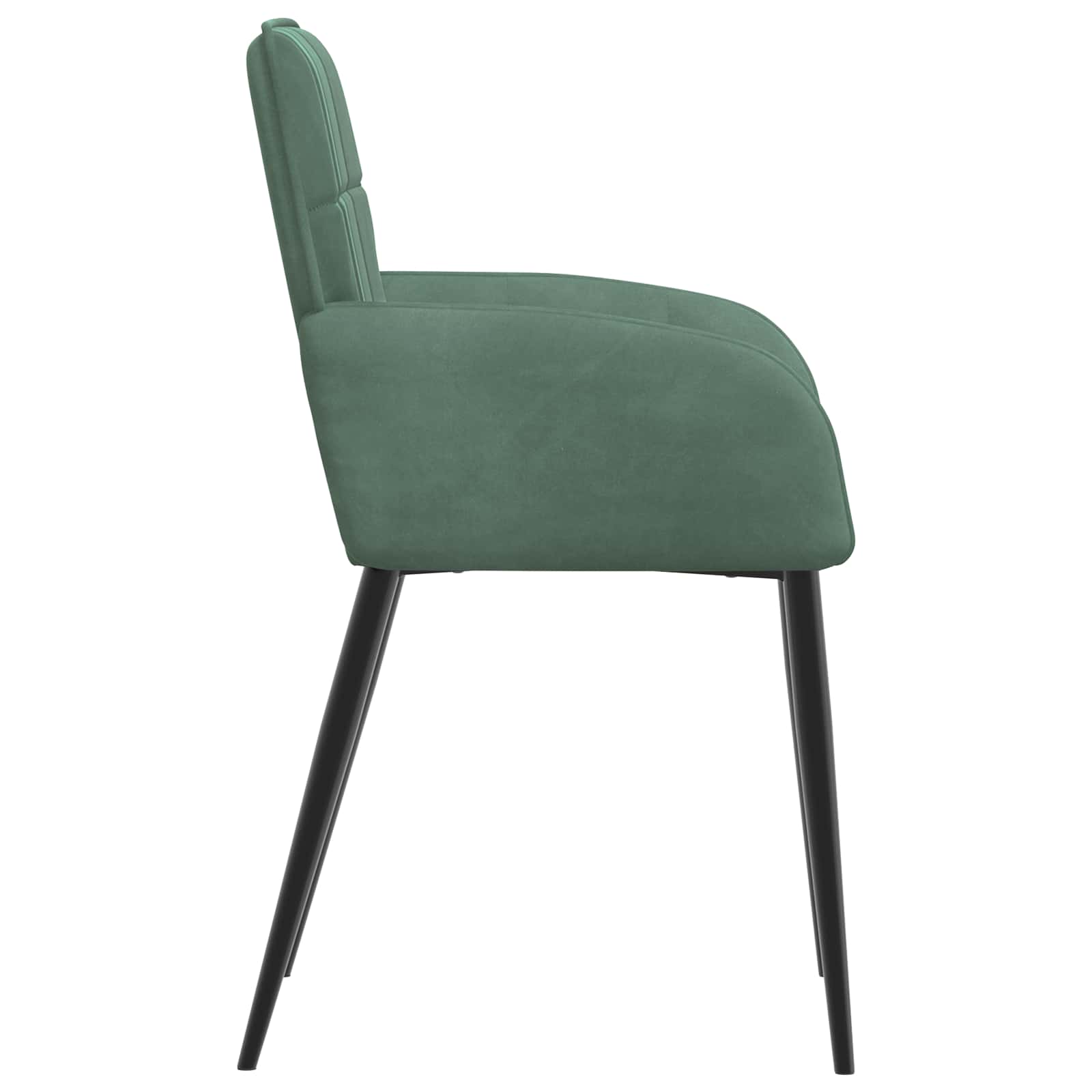 vidaXL Krzesła jadalne 2 pcs Welur Zielony morski 57 x 50 x 85 cm