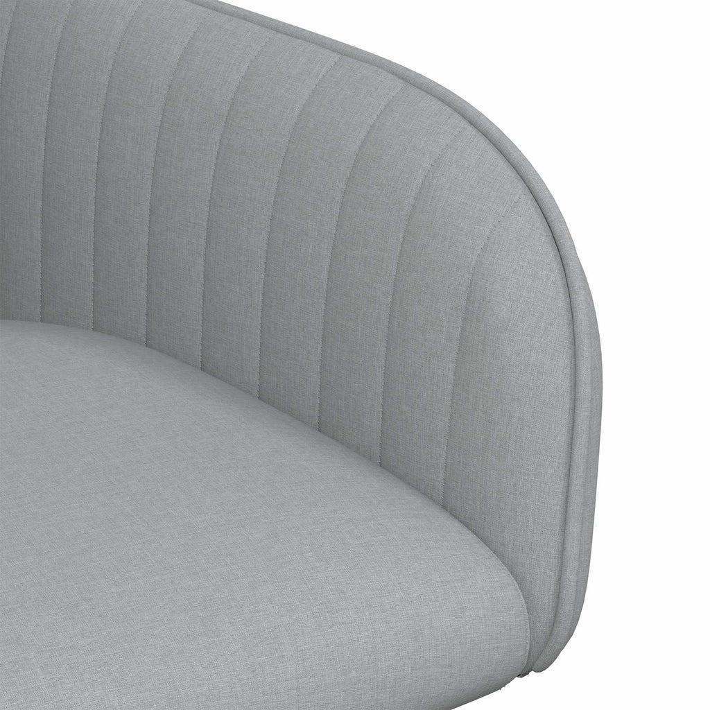 vidaXL Krzesła jadalne 2 pcs tkanina jasnoszary 56,5 x 50 x 87,5 cm