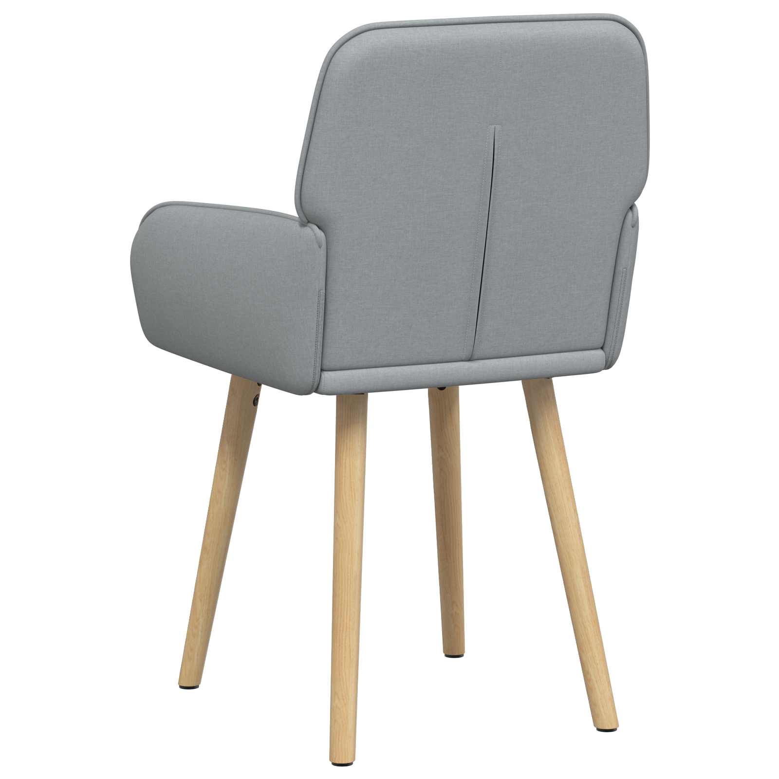 vidaXL Krzesła jadalne 2 pcs tkanina jasnoszary 56,5 x 50 x 87,5 cm