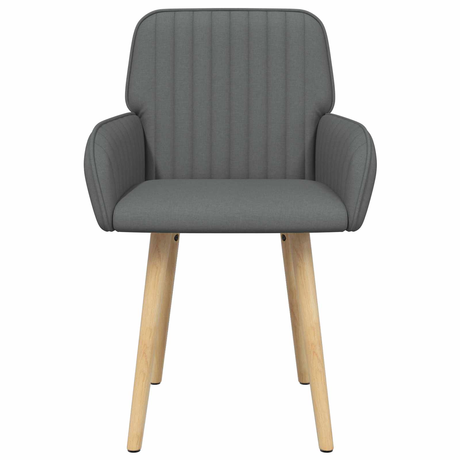 vidaXL Krzesła jadalne 2 pcs tkanina ciemnoszary 56,5 x 50 x 87,5 cm