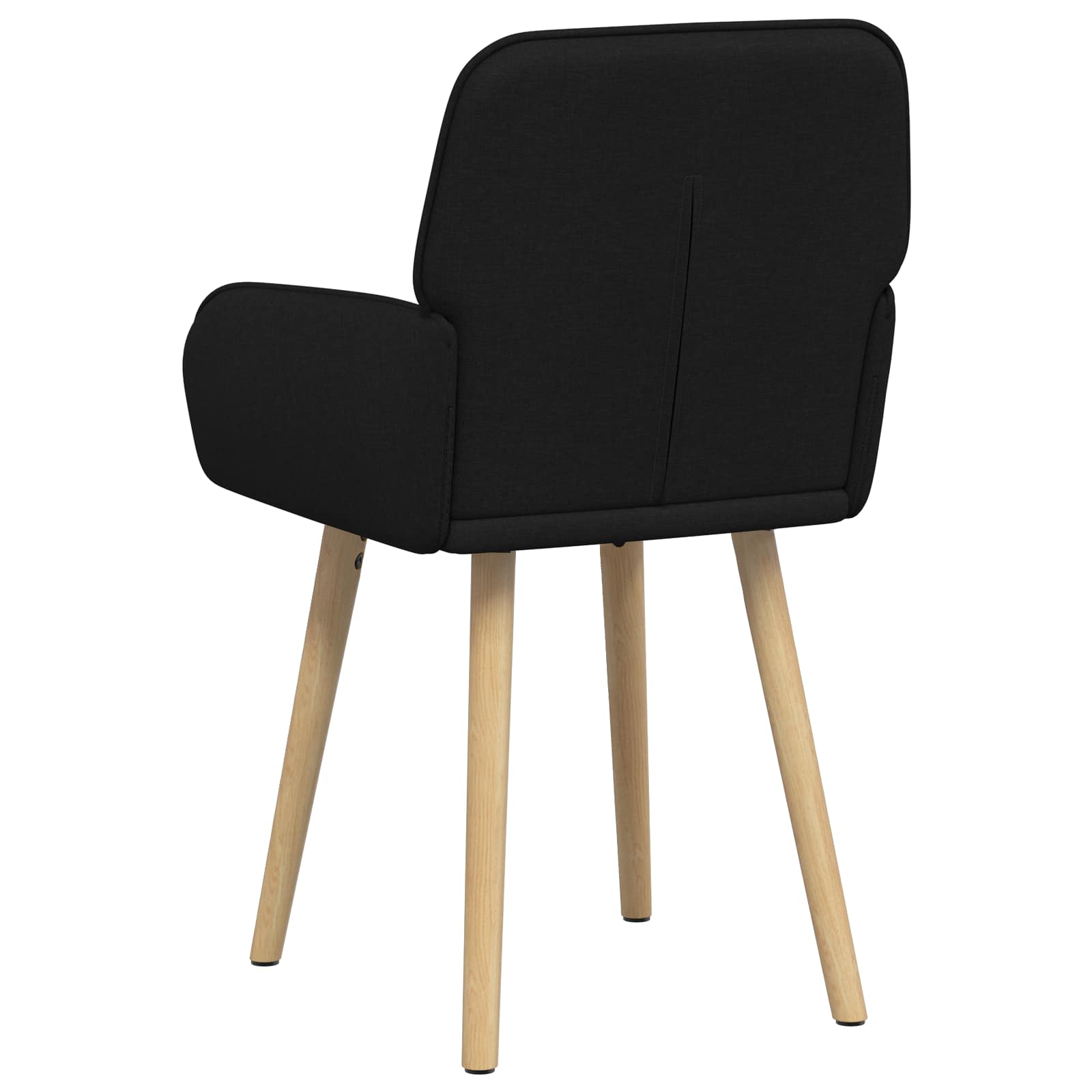 vidaXL Krzesła jadalne 2 pcs tkanina Czarny 56,5 x 50 x 87,5 cm