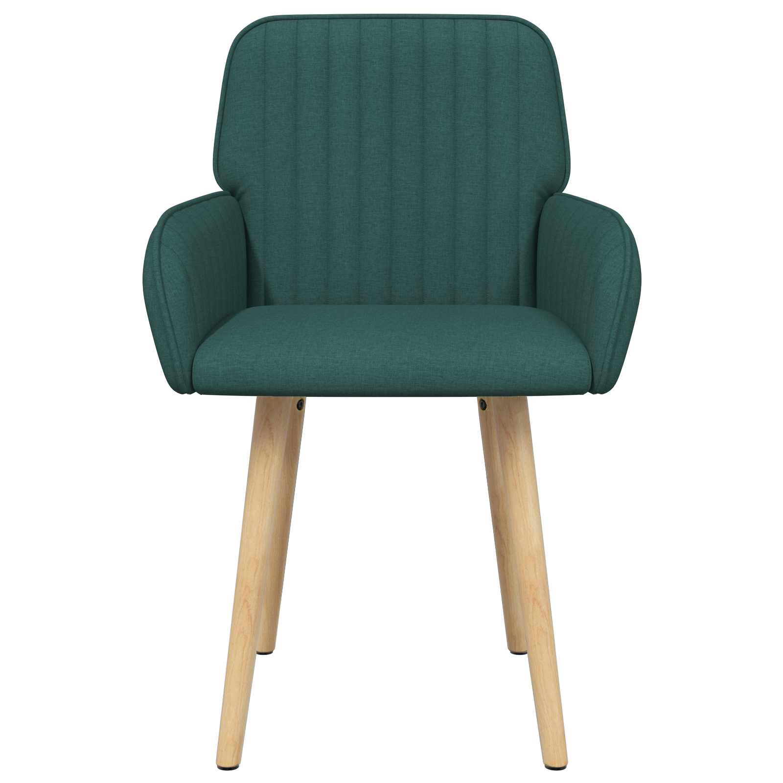 vidaXL Krzesła jadalne 2 pcs tkanina Ciemnozielony 56,5 x 50 x 87,5 cm