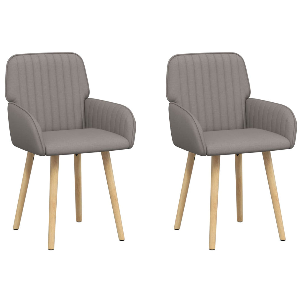 vidaXL Krzesła jadalne 2 pcs tkanina Ciemnoszary 56,5 x 50 x 87,5 cm