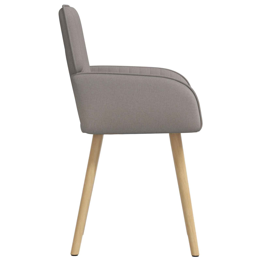 vidaXL Krzesła jadalne 2 pcs tkanina Ciemnoszary 56,5 x 50 x 87,5 cm
