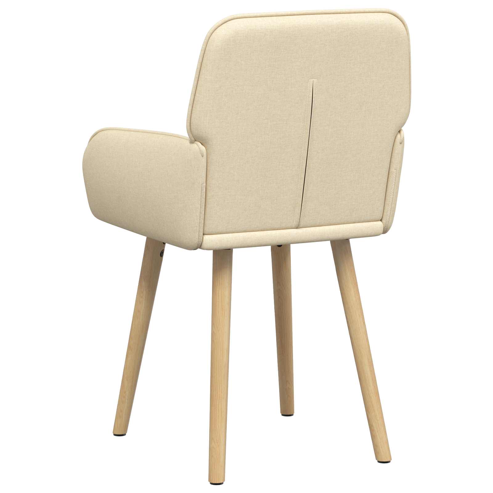 vidaXL Krzesła jadalne 2 pcs tkanina kremowy 56,5 x 50 x 87,5 cm