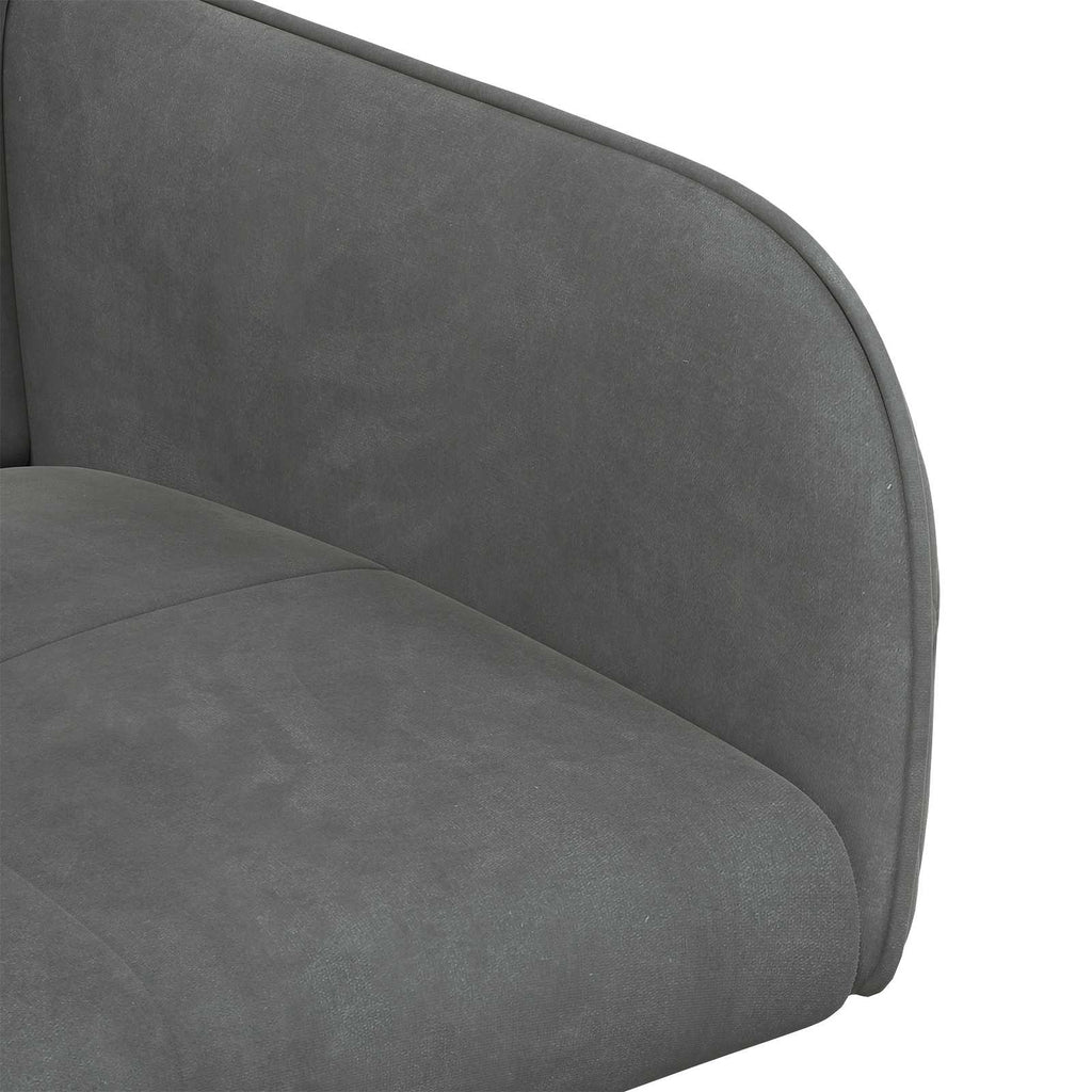 vidaXL Krzesła jadalne 2 pcs Welur ciemnoszary 59 x 56,5 x 86 cm