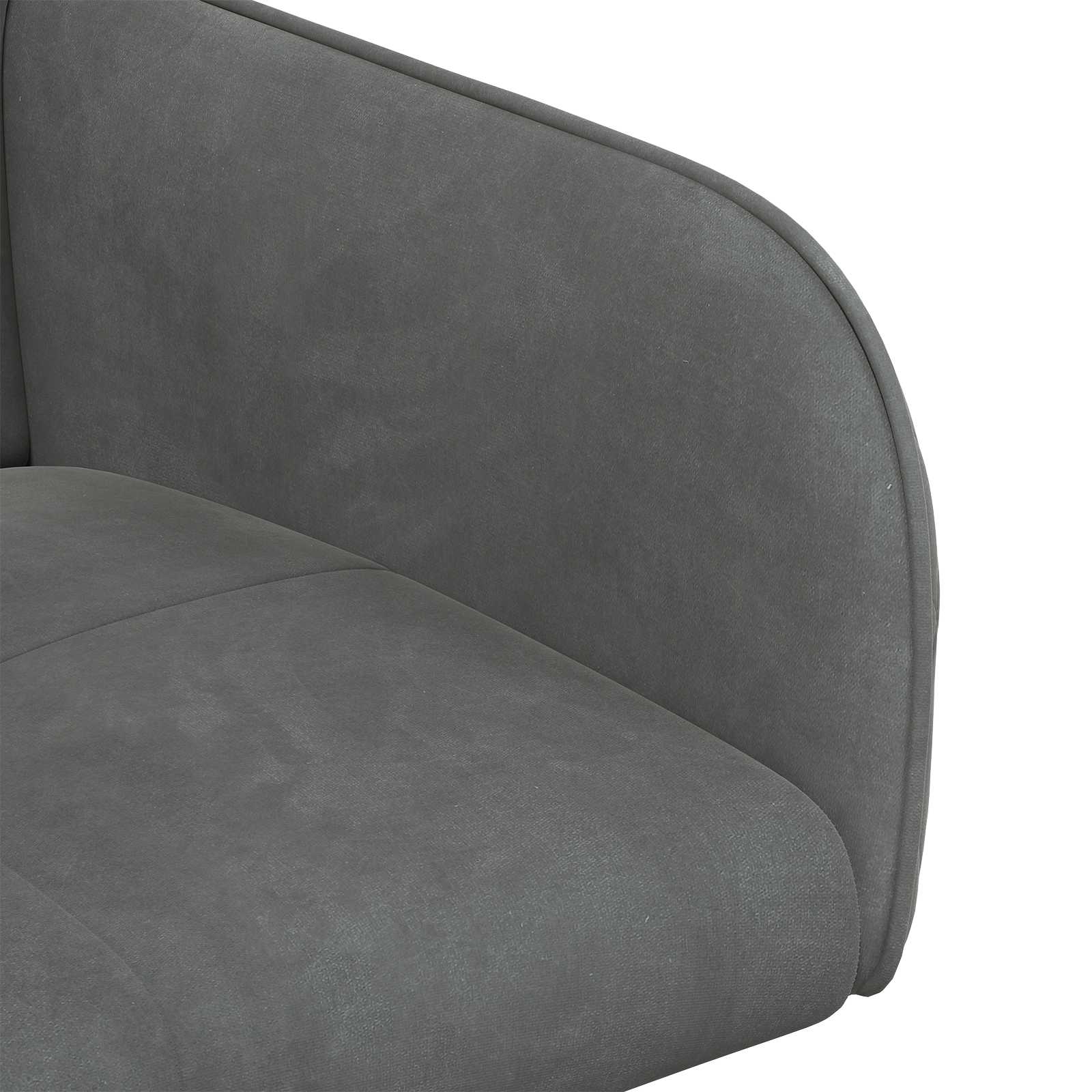 vidaXL Krzesła jadalne 2 pcs Welur ciemnoszary 59 x 56,5 x 86 cm