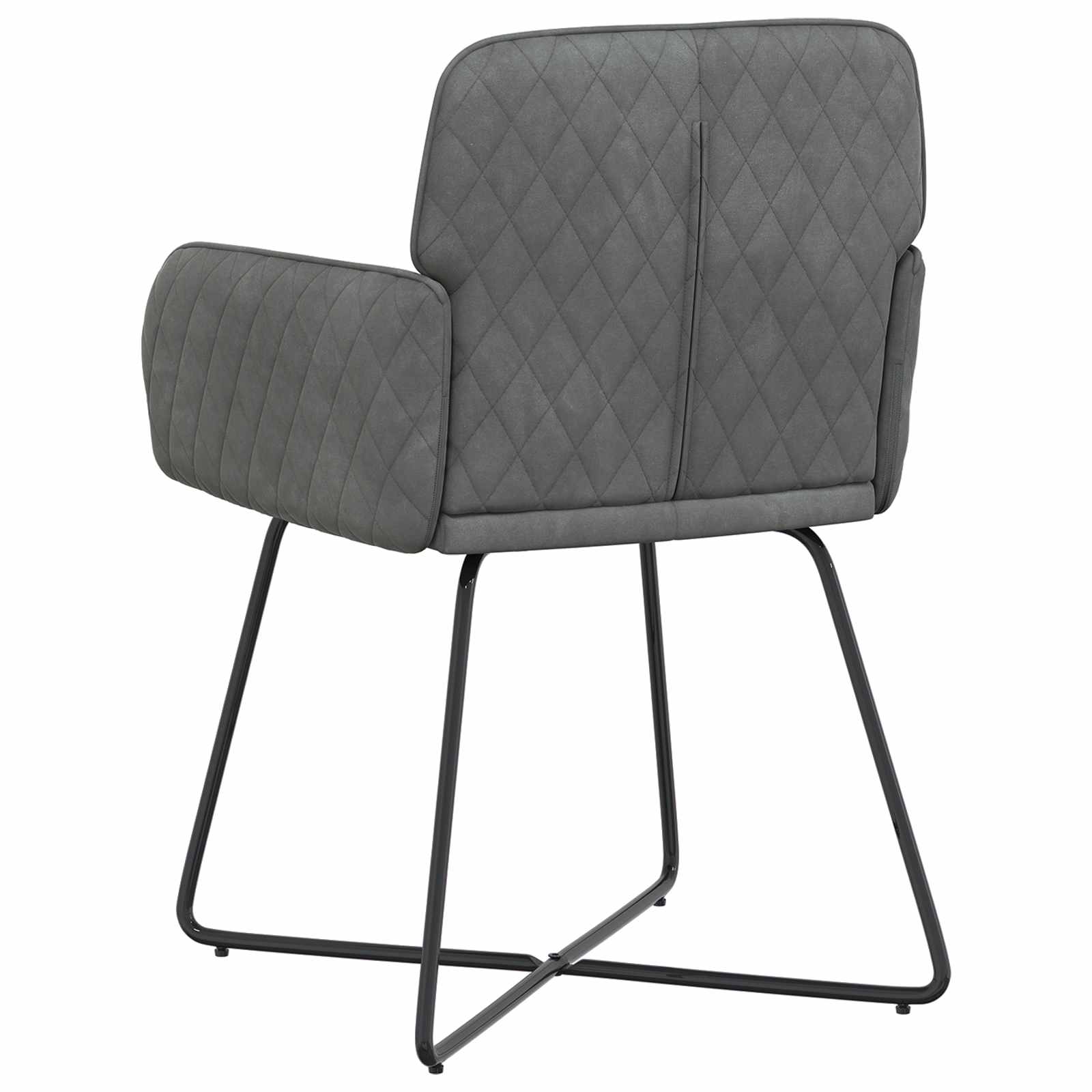 vidaXL Krzesła jadalne 2 pcs Welur ciemnoszary 59 x 56,5 x 86 cm