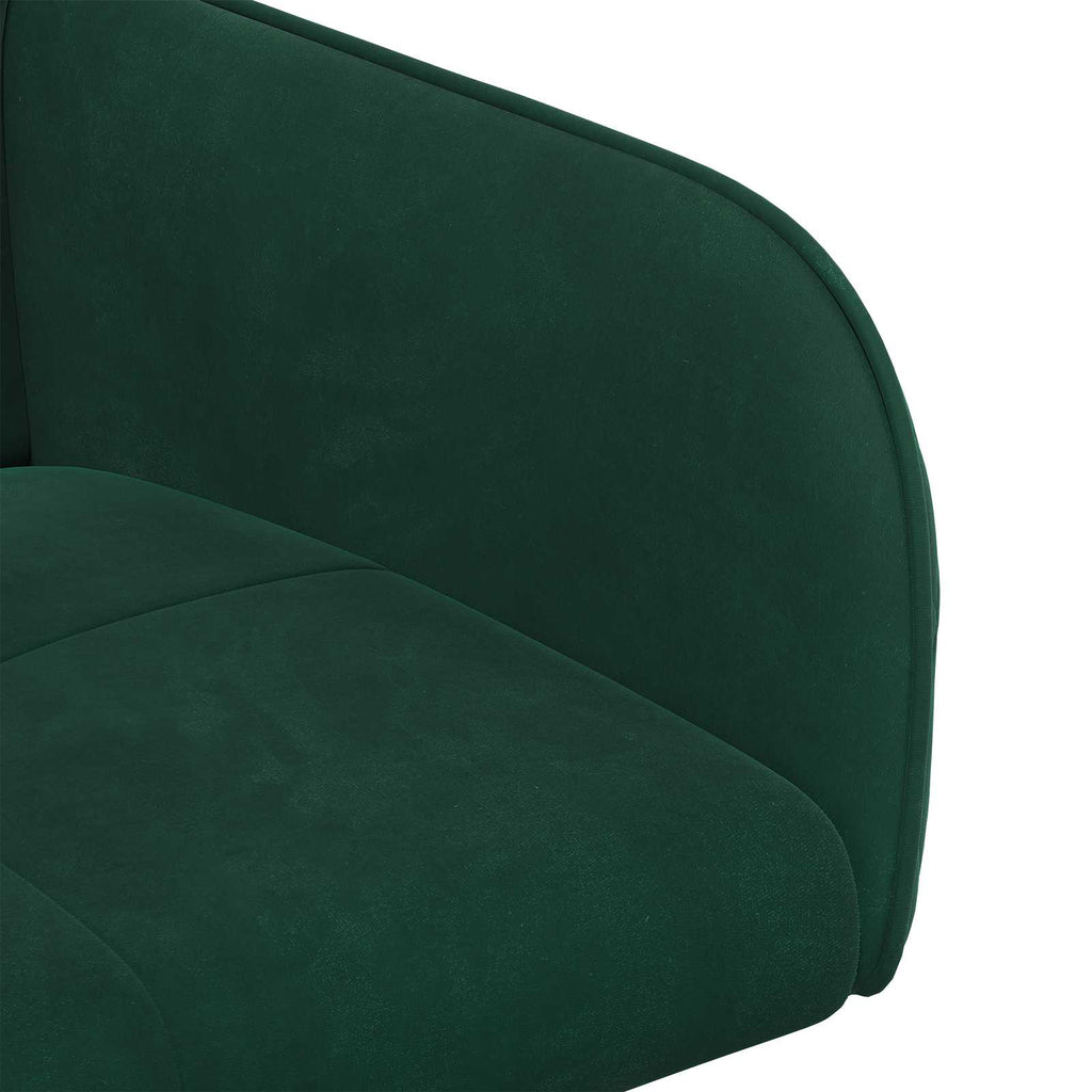 vidaXL Krzesła jadalne 2 pcs Welur Ciemnozielony 59 x 56,5 x 86 cm