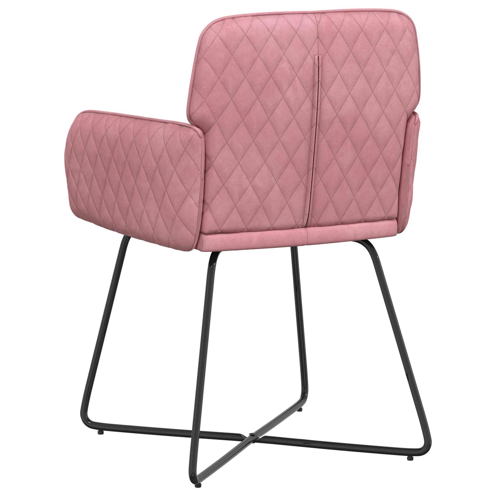 vidaXL Krzesła jadalne 2 pcs Welur różowy 59 x 56,5 x 86 cm