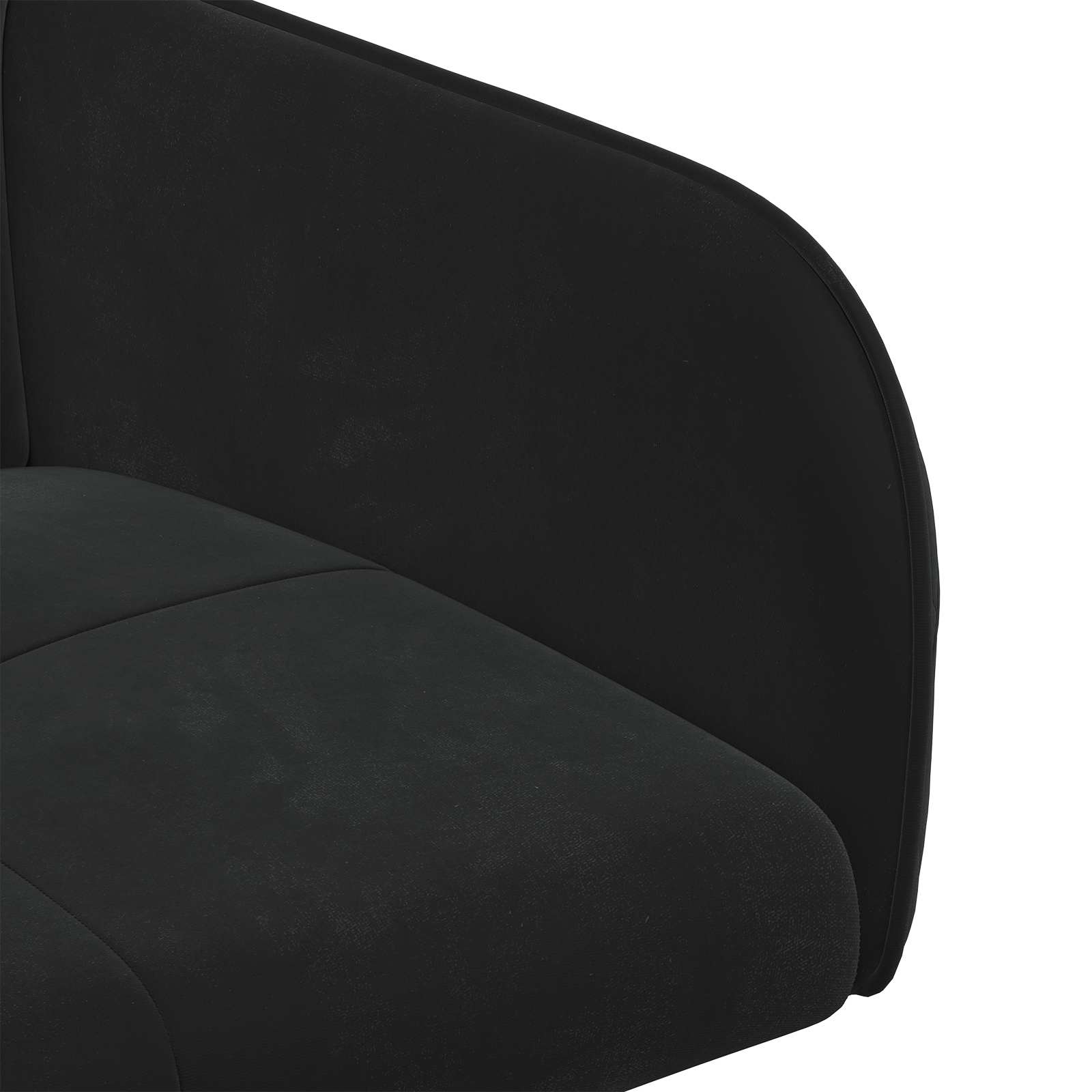 vidaXL Krzesła jadalne 2 pcs Welur Czarny 59 x 56,5 x 86 cm