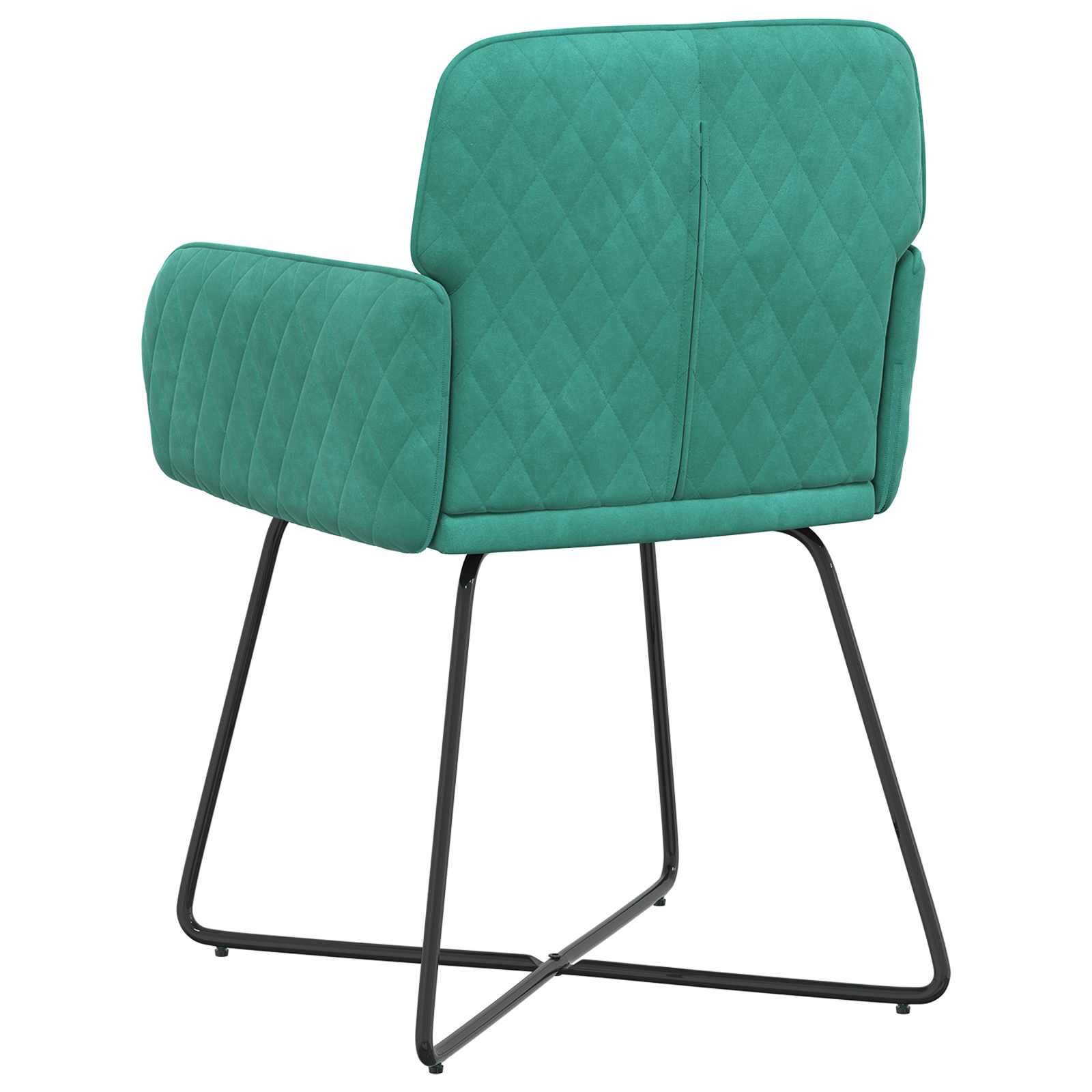 vidaXL Krzesła jadalne 2 pcs Welur Turkusowy 59 x 56,5 x 86 cm