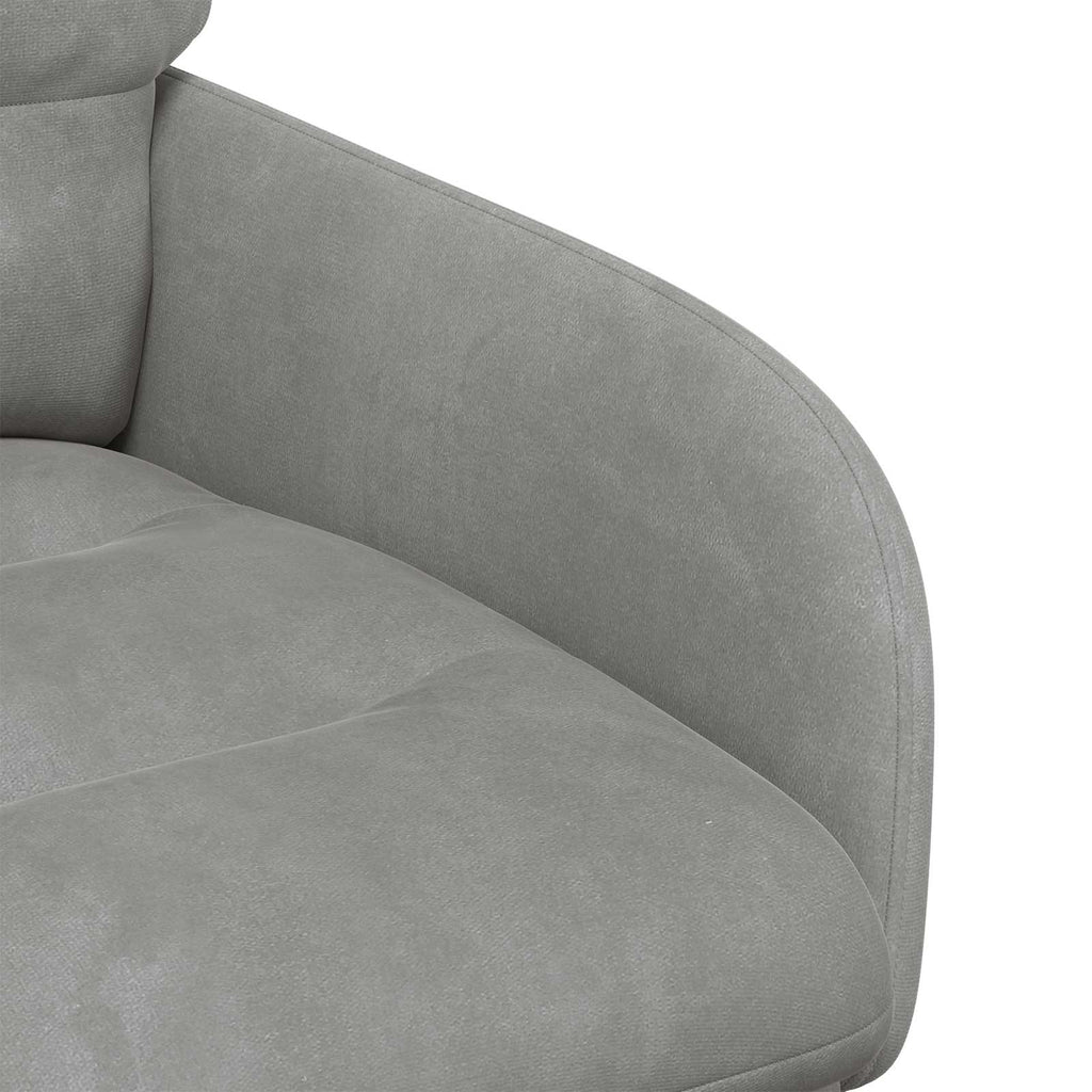 vidaXL Krzesła jadalne 2 pcs Welur jasnoszary 59 x 59,5 x 90 cm