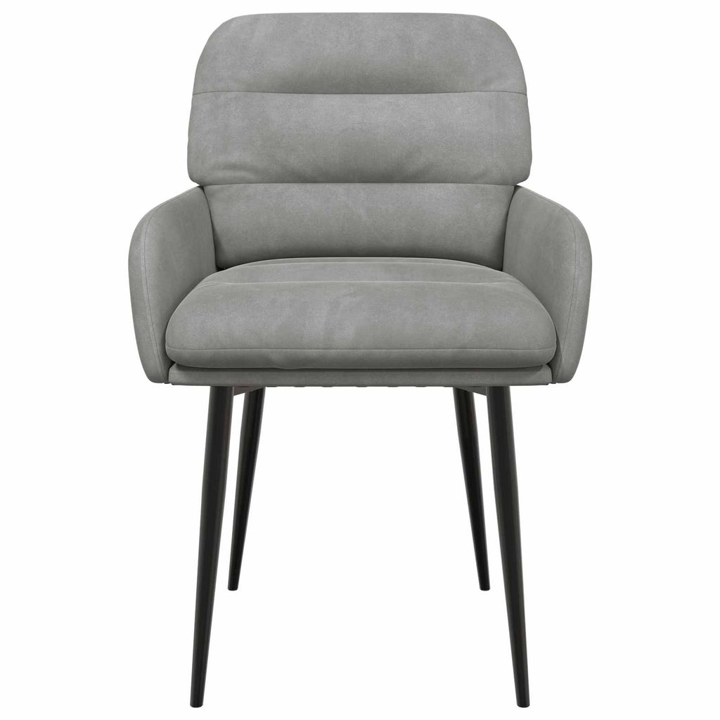vidaXL Krzesła jadalne 2 pcs Welur jasnoszary 59 x 59,5 x 90 cm