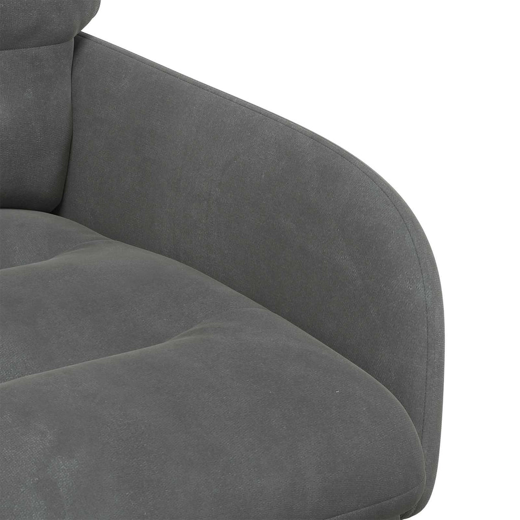 vidaXL Krzesła jadalne 2 pcs Welur ciemnoszary 59 x 59,5 x 90 cm