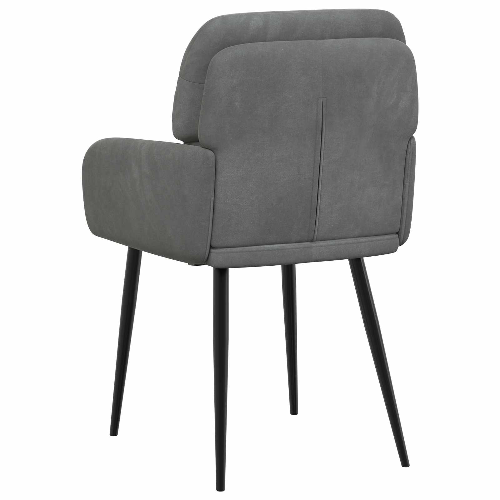 vidaXL Krzesła jadalne 2 pcs Welur ciemnoszary 59 x 59,5 x 90 cm