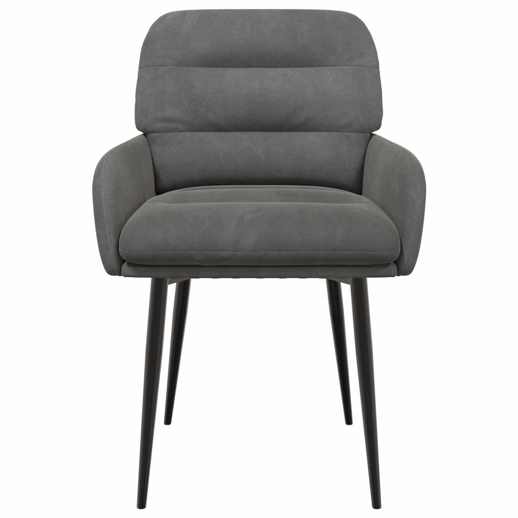 vidaXL Krzesła jadalne 2 pcs Welur ciemnoszary 59 x 59,5 x 90 cm