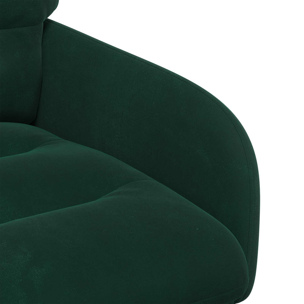 vidaXL Krzesła jadalne 2 pcs Welur Ciemnozielony 59 x 59,5 x 90 cm