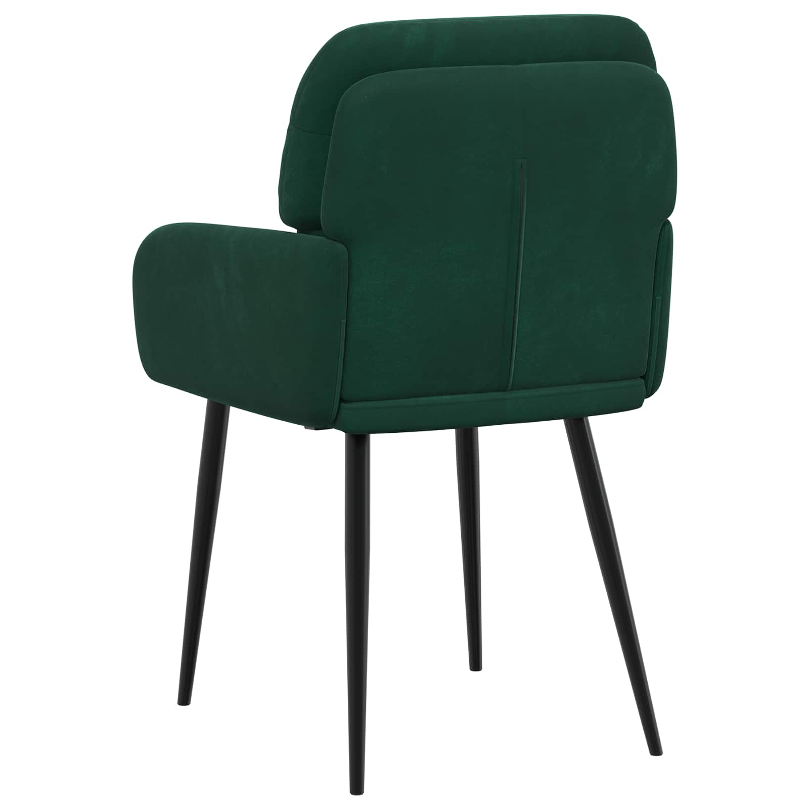vidaXL Krzesła jadalne 2 pcs Welur Ciemnozielony 59 x 59,5 x 90 cm