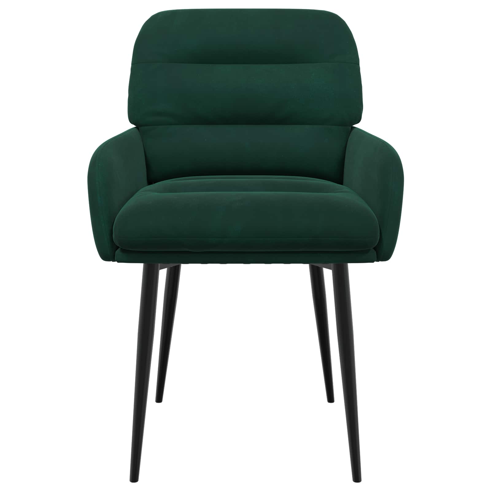 vidaXL Krzesła jadalne 2 pcs Welur Ciemnozielony 59 x 59,5 x 90 cm