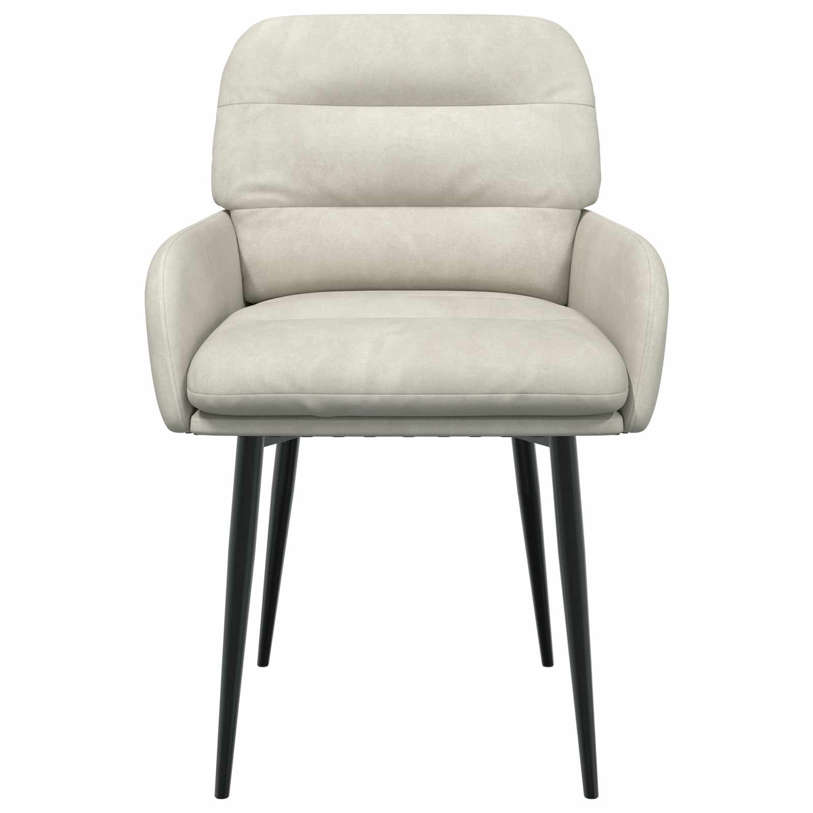 vidaXL Krzesła jadalne 2 pcs Welur kremowy 59 x 59,5 x 90 cm