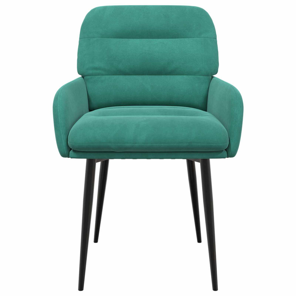 vidaXL Krzesła jadalne 2 pcs Welur Turkusowy 59 x 59,5 x 90 cm