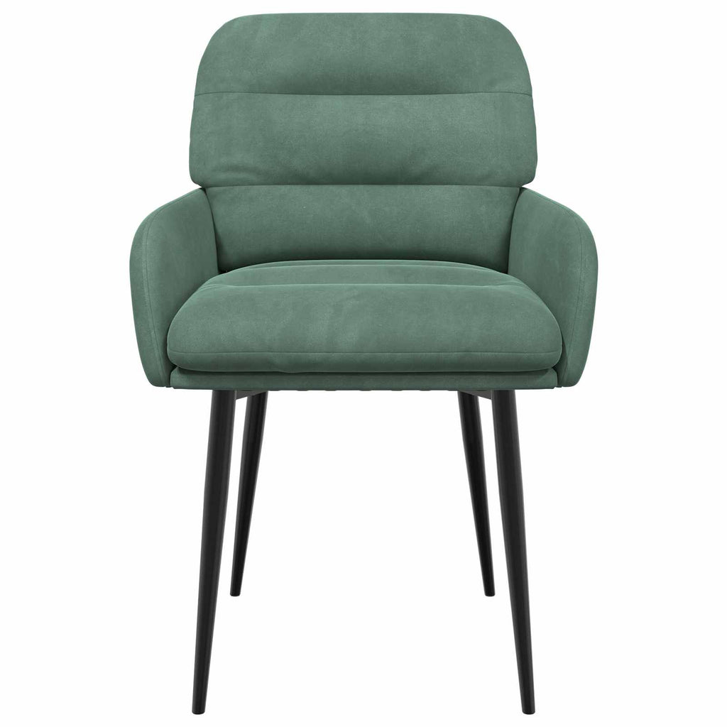 vidaXL Krzesła jadalne 2 pcs Welur Zielony morski 59 x 59,5 x 90 cm