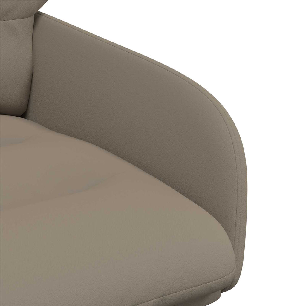 vidaXL Obrotowe krzesła jadalniane 2 pcs Ekoskóra Cappuccino