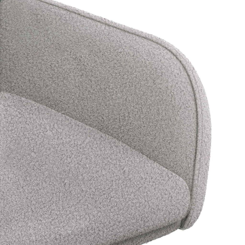vidaXL Krzesła jadalne 2 pcs Bouclé jasnoszary 59 x 57 x 85 cm