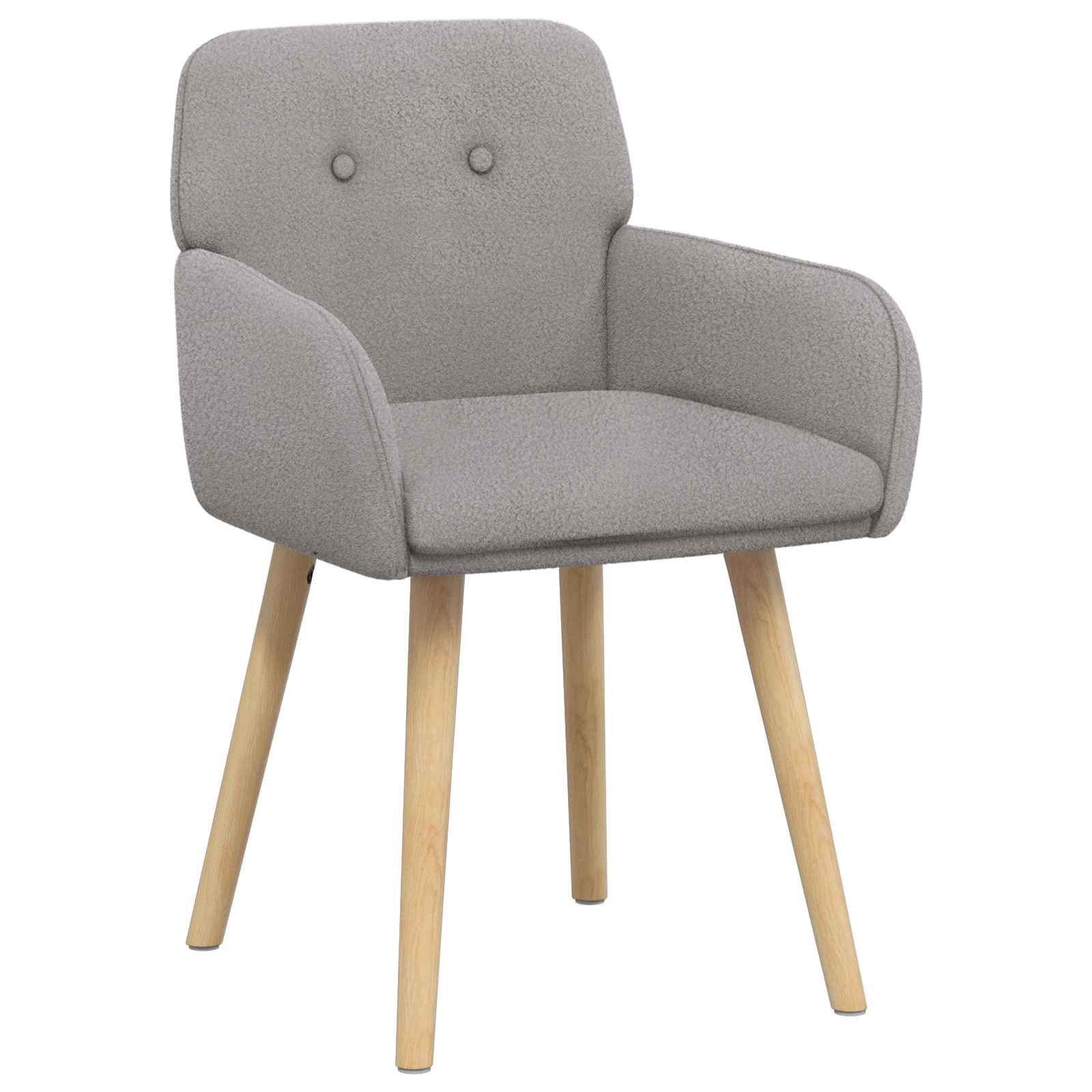 vidaXL Krzesła jadalne 2 pcs Bouclé jasnoszary 59 x 57 x 85 cm