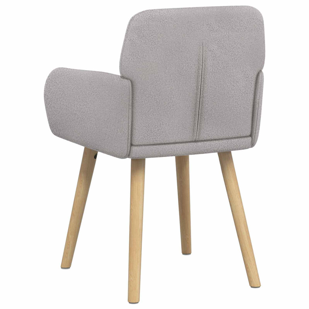 vidaXL Krzesła jadalne 2 pcs Bouclé jasnoszary 59 x 57 x 85 cm