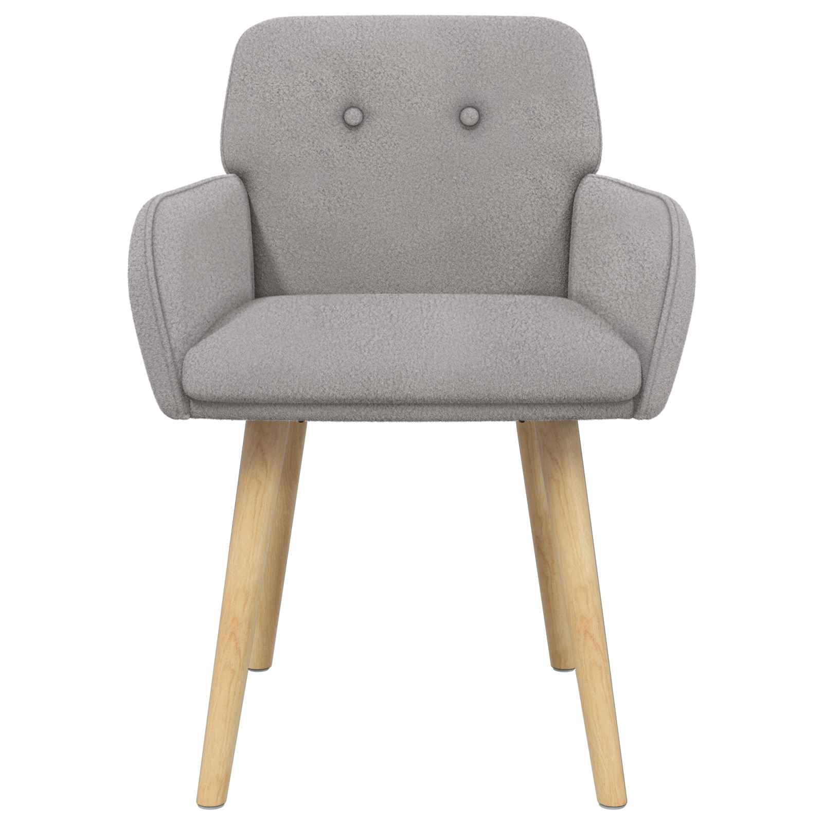 vidaXL Krzesła jadalne 2 pcs Bouclé jasnoszary 59 x 57 x 85 cm