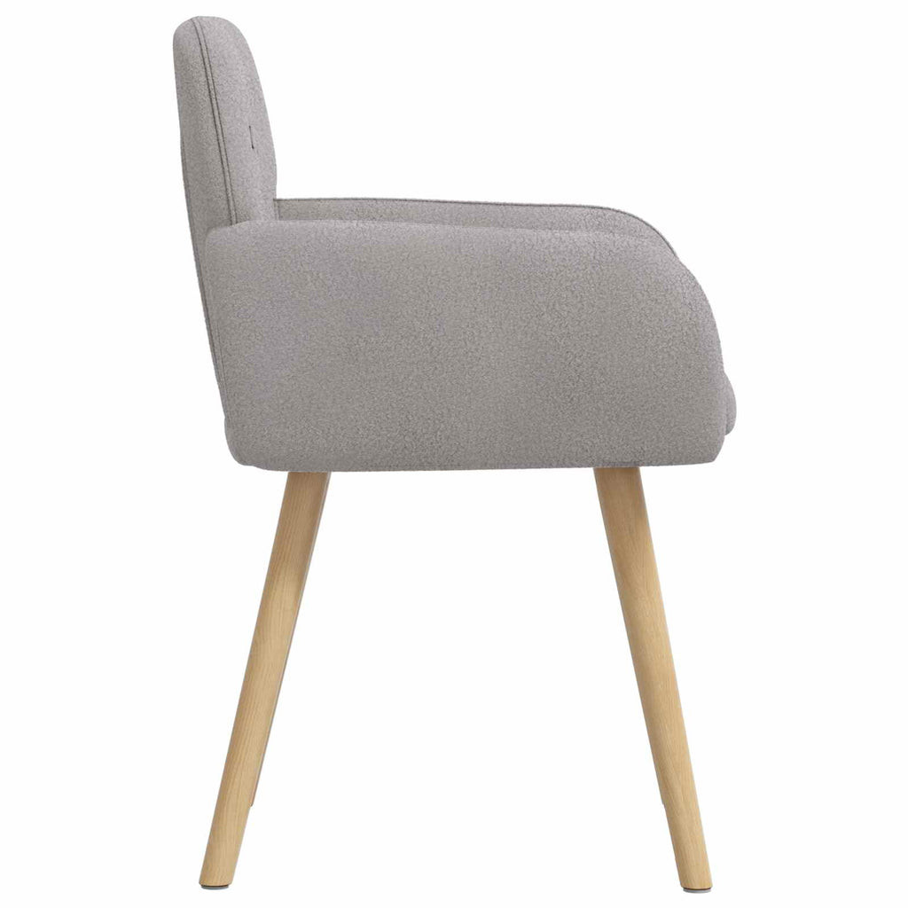 vidaXL Krzesła jadalne 2 pcs Bouclé jasnoszary 59 x 57 x 85 cm