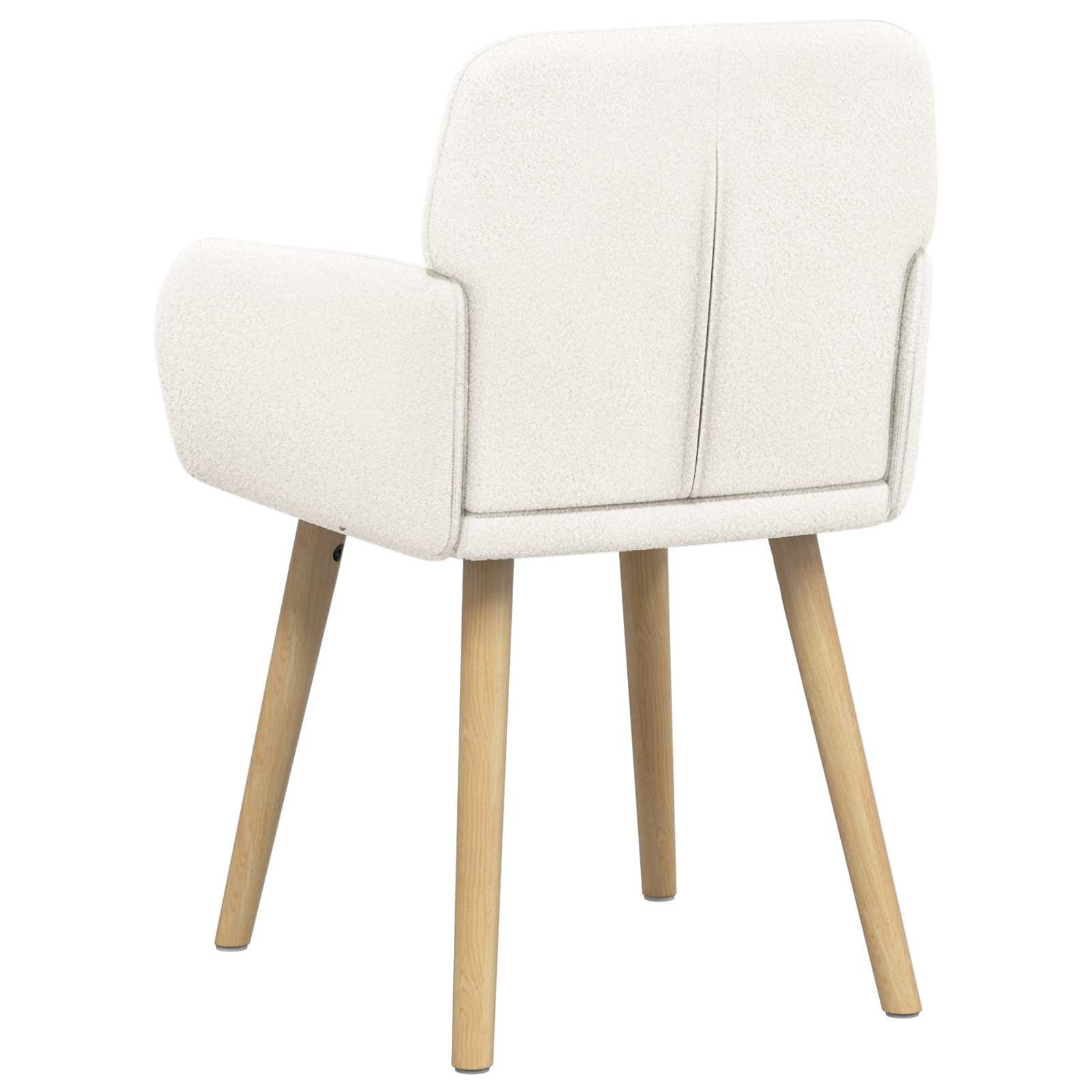 vidaXL Krzesła jadalne 2 pcs Bouclé kremowy 59 x 57 x 85 cm