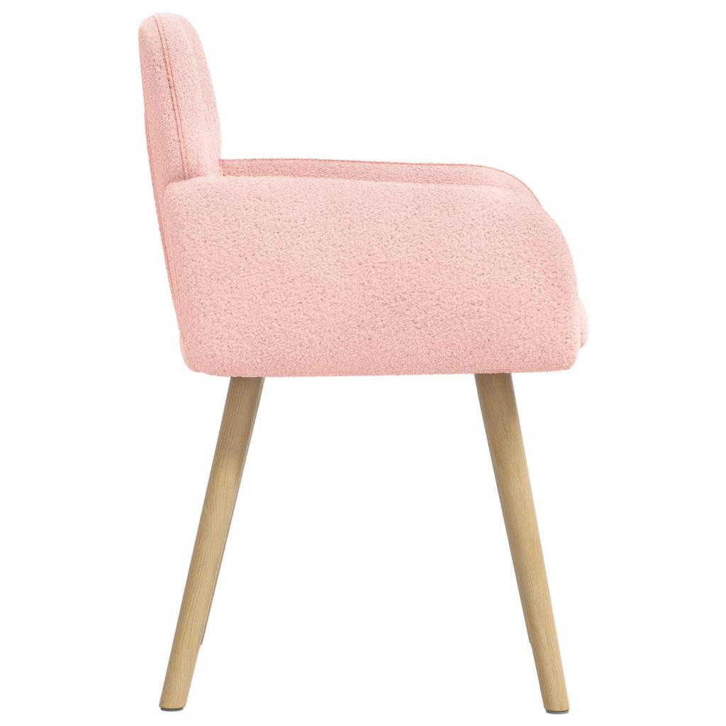 vidaXL Krzesła jadalne 2 pcs Bouclé różowy 59 x 57 x 85 cm