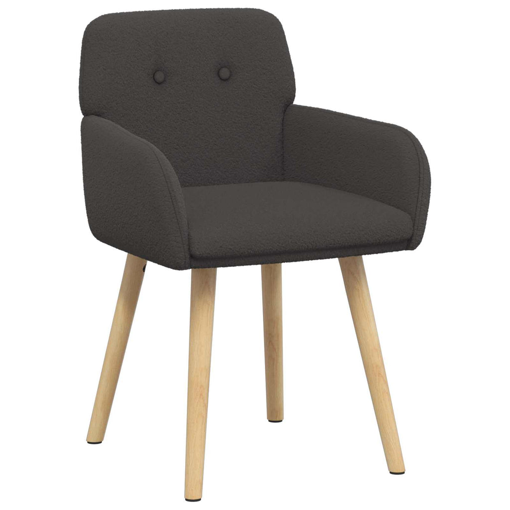 vidaXL Krzesła jadalne 2 pcs Bouclé ciemnoszary 59 x 57 x 85 cm