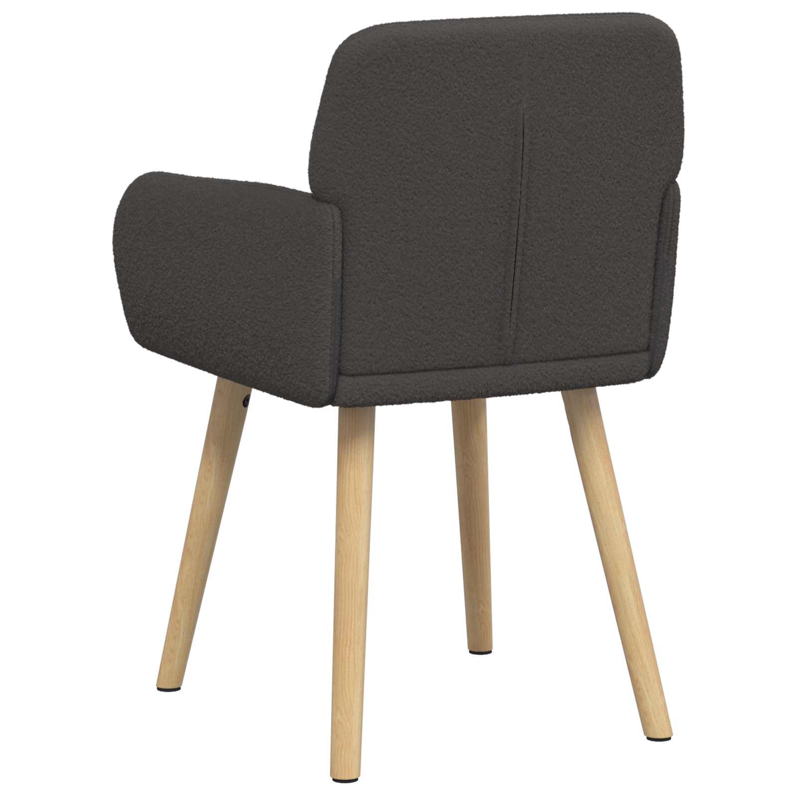 vidaXL Krzesła jadalne 2 pcs Bouclé ciemnoszary 59 x 57 x 85 cm