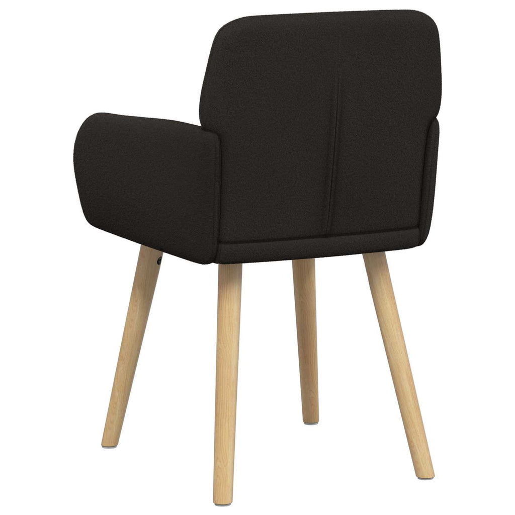 vidaXL Krzesła jadalne 2 pcs Bouclé Czarny 59 x 57 x 85 cm